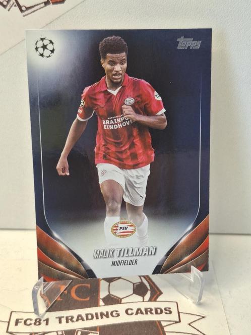 Tillman - PSV - Topps UCL Black 241/250, Verzamelen, Sportartikelen en Voetbal, Zo goed als nieuw, Poster, Plaatje of Sticker