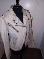 Goosecraft Leren Biker Jack - Maat S, Goosecraft, Beige, Ophalen of Verzenden, Maat 36 (S)