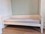 Wit Houten Bed 90x200, Huis en Inrichting, Slaapkamer | Stapelbedden en Hoogslapers, Ophalen, Gebruikt, 90 cm, Eenpersoons