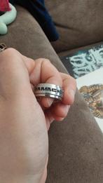 Rammstein ring, Sieraden, Tassen en Uiterlijk, IJzer of Staal, Ophalen of Verzenden, Zo goed als nieuw, Dame