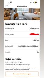 Hotel Van der Valk Assen (Superior King Cozy), Tickets en Kaartjes, Hotelbonnen, Twee personen, 1 overnachting