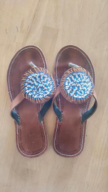 Handgemaakte Afrikaanse Slippers - Maat 41 beschikbaar voor biedingen