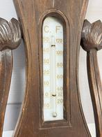 Antiek 1900-10 Veranderlyk Barometer Weerstation donkerhout, Ophalen of Verzenden, A, A, A