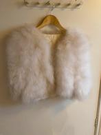 Mooi echte veren jasje voor Kerst, Ophalen of Verzenden, Zo goed als nieuw, Maat 36 (S), Zwart