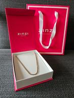 NIEUW ZINZI gold plated koord ketting 45 cm., Ophalen of Verzenden, Nieuw, Goud, Overige materialen