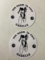 2 stickers Gazelle (wielrennen), Verzenden, Zo goed als nieuw, Merk