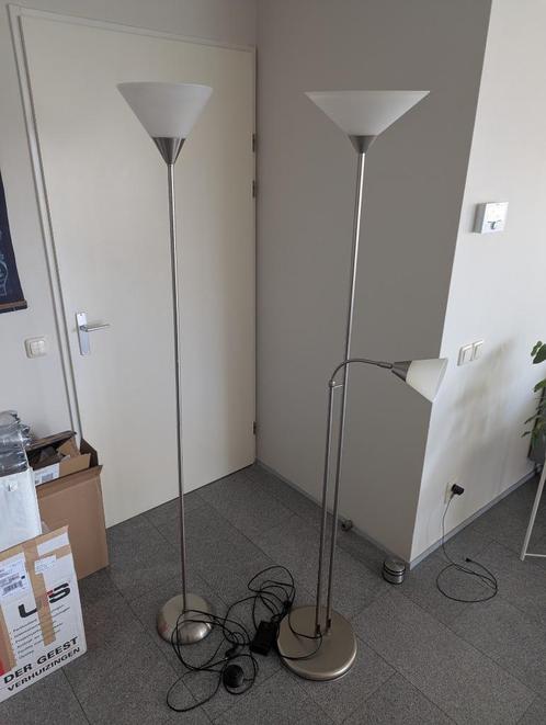 Two floor lamps, Huis en Inrichting, Lampen | Vloerlampen, Gebruikt, 150 tot 200 cm, Ophalen