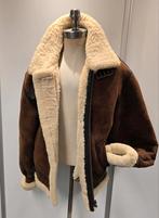 Lammy coat pilotenjas - heren maat M - lamsleer lamsvacht, Ophalen of Verzenden, Gedragen, Maat 48/50 (M), Bruin