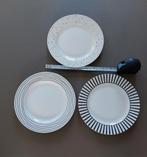 Set van 3 leuke gebakschoteltjes, Huis en Inrichting, Keuken | Servies, Keramiek, Ophalen of Verzenden, Zo goed als nieuw, Bord(en)