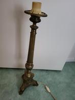 Mooie bronzen lampvoet 59 cm hoog, Ophalen