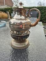 Antieke theepot met warmhouder, Antiek en Kunst, Ophalen of Verzenden
