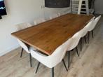 Eettafel groot 240 x 100, Ophalen, Eikenhout, 200 cm of meer, 50 tot 100 cm