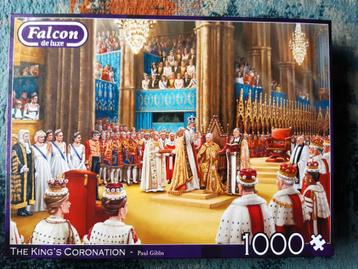 Falcon puzzel,  De Kroning van Prins Charles. 1000 stukjes. beschikbaar voor biedingen