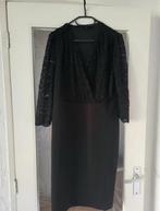 Zwarte jurk met kant nooit gedragen MS mode maat 44, Ophalen of Verzenden, Zo goed als nieuw, Maat 42/44 (L), Zwart