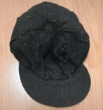 Zwarte pet met glitter, Ophalen of Verzenden, Zo goed als nieuw