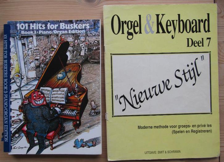 Eenvoudige orgel, keyboard, piano boeken, Muziek en Instrumenten, Bladmuziek, Gebruikt, Les of Cursus, Piano, Keyboard, Orgel