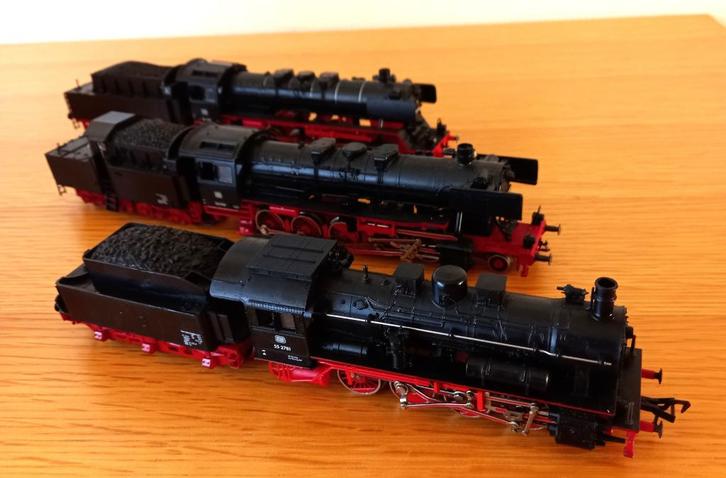 3  Fleischmann  stoomlocomotieven, Hobby en Vrije tijd, Modeltreinen | H0, Zo goed als nieuw, Locomotief, Gelijkstroom, Fleischmann