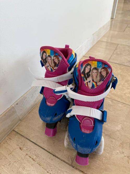 K3 rolschaatsen regenboog - maat 30/33 - donkerblauw, Kinderen en Baby's, Speelgoed | Buiten | Rolschaatsen, Zo goed als nieuw