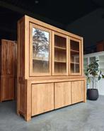 Grote Greeploze buffetkast | Teakhouten wandkast #2514, Huis en Inrichting, Kasten | Buffetkasten, Niet ingevuld, 200 cm of meer