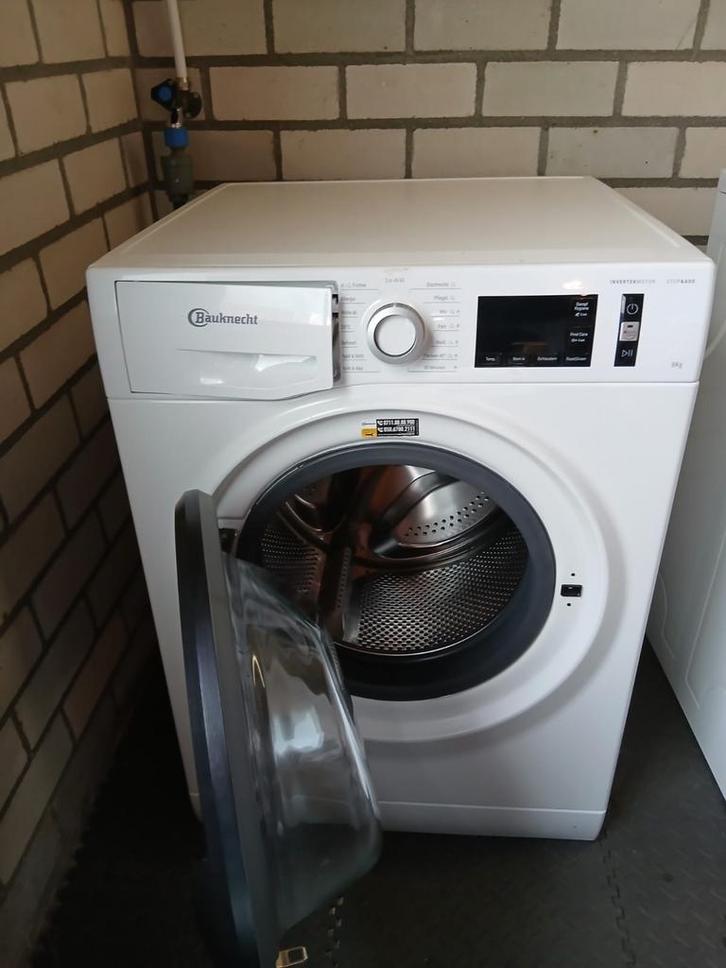 Bauknecht Wasmachine - Inverteermotor, 8kg, Eco 40-60, Witgoed en Apparatuur, Wasmachines, Zo goed als nieuw, Voorlader, 8 tot 10 kg