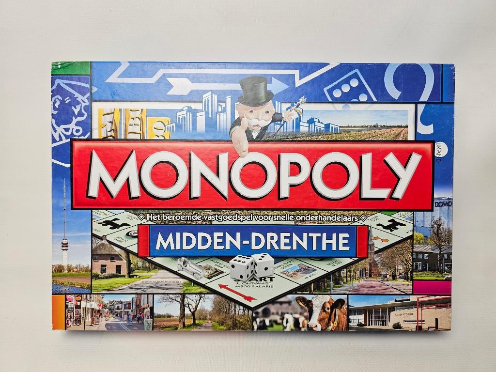 # Monopoly Midden-Drenthe editie, Ophalen of Verzenden, Zo goed als nieuw