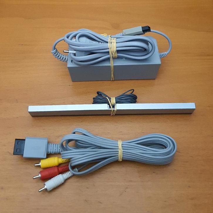 Origineel Nintendo Wii Kabels | Stroomkabel AV Kabel Sensor, Spelcomputers en Games, Games | Nintendo Wii, Gebruikt, 1 speler