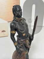 Afrikaanse krijger jager speer Zuid-Afrika 35cm Beeld kunst, Antiek en Kunst, Kunst | Niet-Westerse kunst, Ophalen of Verzenden