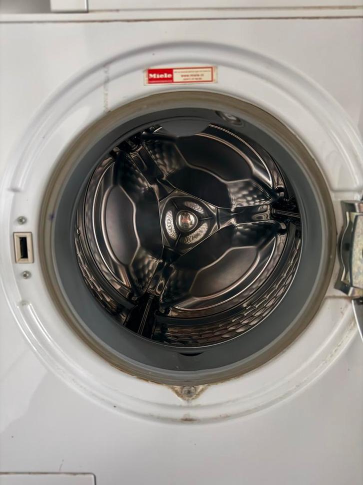 Miele wasmachine wit, Witgoed en Apparatuur, Wasmachines, Gebruikt, Voorlader, 6 tot 8 kg, 85 tot 90 cm, 1200 tot 1600 toeren