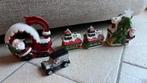 Kerst beeldjes met verlichting en waxinelicht, Diversen, Kerst, Ophalen of Verzenden, Gebruikt