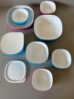 Mepal Rosti melamine synthetisch blauw & roze , 8delig, Verzenden, Zo goed als nieuw