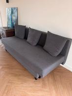 Antraciet slaapbank met 3 kussens, Ophalen, Gebruikt, Tweepersoons, 80 cm