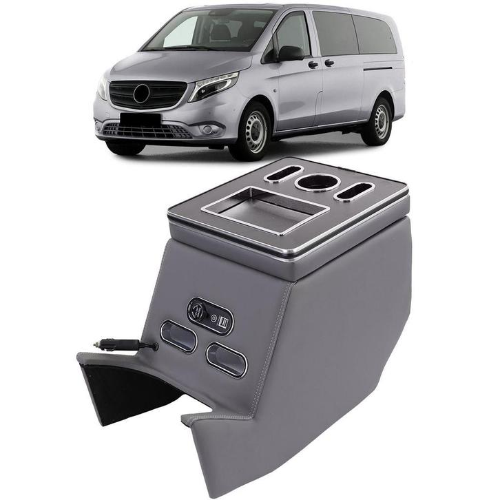 Middenconsole Armsteun USB Voor MB V Klasse W447 Grijs, Auto diversen, Tuning en Styling, Verzenden
