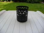Windlicht. Zwart metaal. Voor waxinelichtje., Overige materialen, Zwart, Nieuw, Ophalen of Verzenden