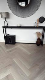 Table du Sud Bijzettafel - Massief Eiken Zwart, Huis en Inrichting, Tafels | Sidetables, Ophalen, Eikenhout, Zo goed als nieuw