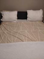 Boxspring 180x200 bruin incl topmatras, Ophalen, Gebruikt, Tweepersoons, 180 cm