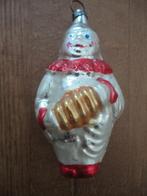 Mooie oude glazen kerstbal clown met accordeon, Diversen, Kerst, Ophalen of Verzenden, Gebruikt