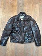 Vintage Redskins Leren Bomberjack Unisex Bruin XL, Kleding | Heren, Jassen | Winter, Bruin, Maat 56/58 (XL), Ophalen of Verzenden