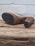 XUZ - Handmade leren klompjes laarzen maat 41 - Nieuw €199, Nieuw, Lage of Enkellaarzen, Beige, Ophalen of Verzenden