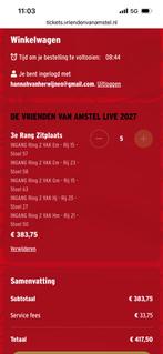De Vrienden van Amstel Live 28-01-2027, Tickets en Kaartjes, Evenementen en Festivals, Drie personen of meer