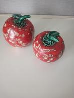 2 Handgemaakte Appels groot en klein (keramiek), Hobby en Vrije tijd, Pottenbakken, Nieuw, Ophalen of Verzenden
