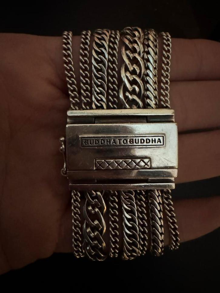 Buddha to Buddha Nathalie Multichain Armband, Sieraden, Tassen en Uiterlijk, Armbanden, Zo goed als nieuw, Zilver, Ophalen of Verzenden