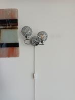 Wandlamp met fittingen, Huis en Inrichting, Lampen | Wandlampen, Ophalen of Verzenden, Gebruikt, Metaal, Modern