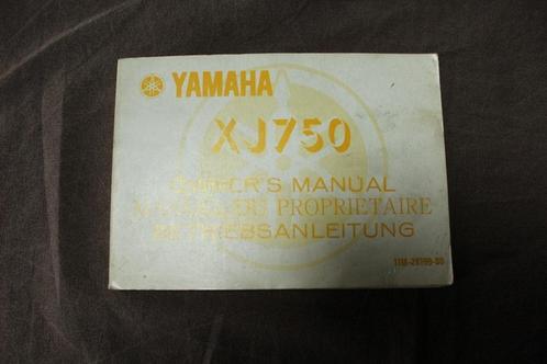 Yamaha XJ750 1981 / 1982 motorcycle owner's manual XJ 750, Motoren, Handleidingen en Instructieboekjes, Yamaha, Ophalen of Verzenden