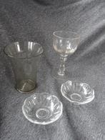 Vier stuks antiek glas, Ophalen of Verzenden