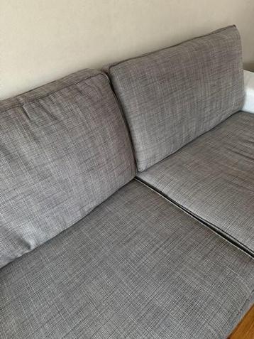 Kivik 3 zits bank Lichtgrijs + hocker voetenbank opbergbak - afbeelding 8