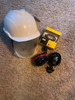 Nieuwe Bouwhelm met Gehoorbescherming & Lamp, Ophalen, Nieuw