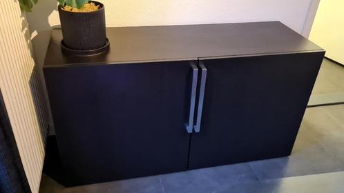 BESTÅ Kastencombinatie, zwartbruin/Lappviken, 120x42x64 cm, Huis en Inrichting, Kasten | Wandmeubels, Zo goed als nieuw, Minder dan 100 cm