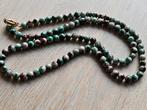 Lange natuurstenen ketting, Sieraden, Tassen en Uiterlijk, Kettingen, Ophalen of Verzenden, Zo goed als nieuw, Steen of Mineraal