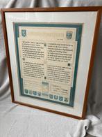 Hand ingekleurde twents volkslied kunsthandel H Alberts, Antiek en Kunst, Ophalen