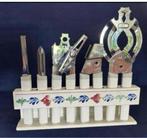 Boerenbont keukenrekje 6 delig, Huis en Inrichting, Overige typen, Ophalen of Verzenden, Zo goed als nieuw, Aardewerk